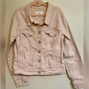 Girls Old Navy Light Pink Denim Jacket